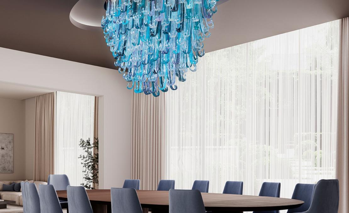 Люстра модель Geyser Fontain Oval от Serip