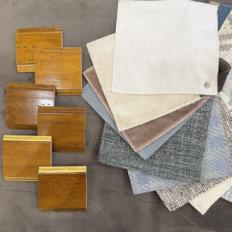 Фотографии образцов отделок и возможных цветов фабрики Tosato