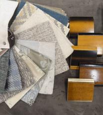 Фотографии образцов отделок и возможных цветов фабрики Tosato