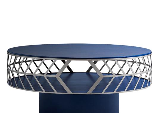 Журнальный столик My Home Lok Round Blue image 1