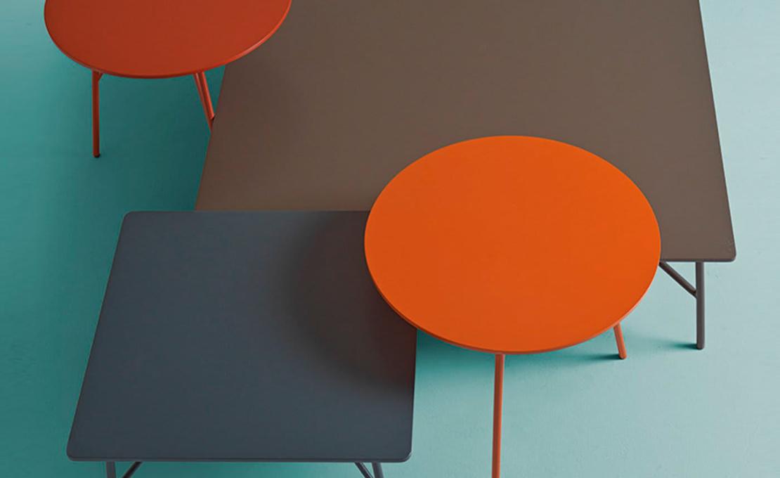 Журнальный столик от фабрики My Home модель Mek Round Rust 