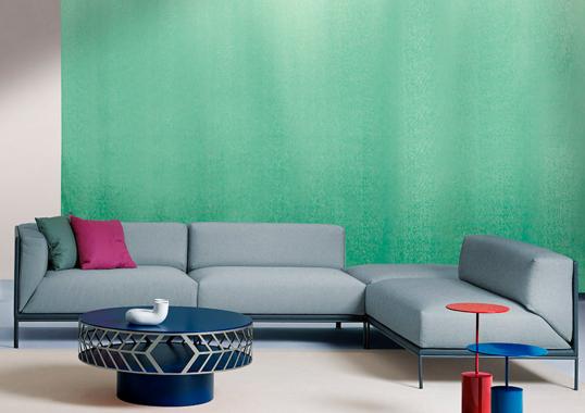 Журнальный столик от фабрики My Home модель Lok Round Blue 