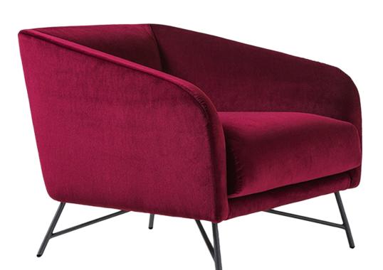 Кресло My Home Betty Burgundy image 1