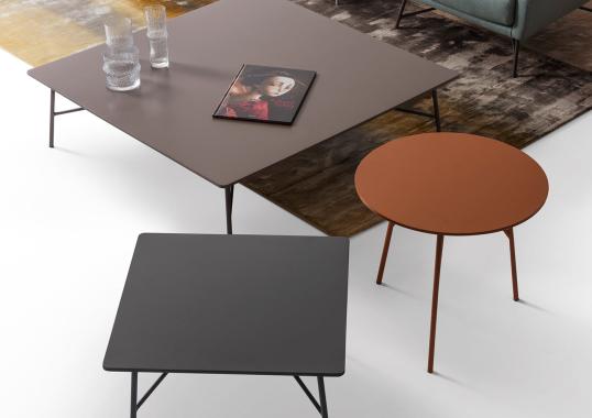 Журнальный столик от фабрики My Home модель Mek Round Rust 