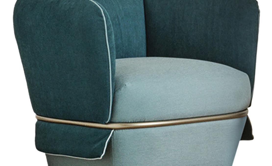 Кресло от фабрики My Home модель Chemise Aquamarine 