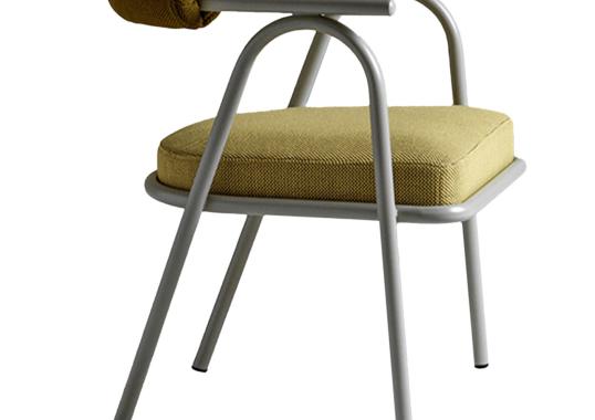 Стул My Home Baba Off White Yellow Chair image 1