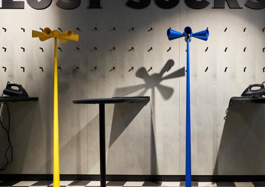 Торшер Poltronova Cessato Allarme Yellow image 2