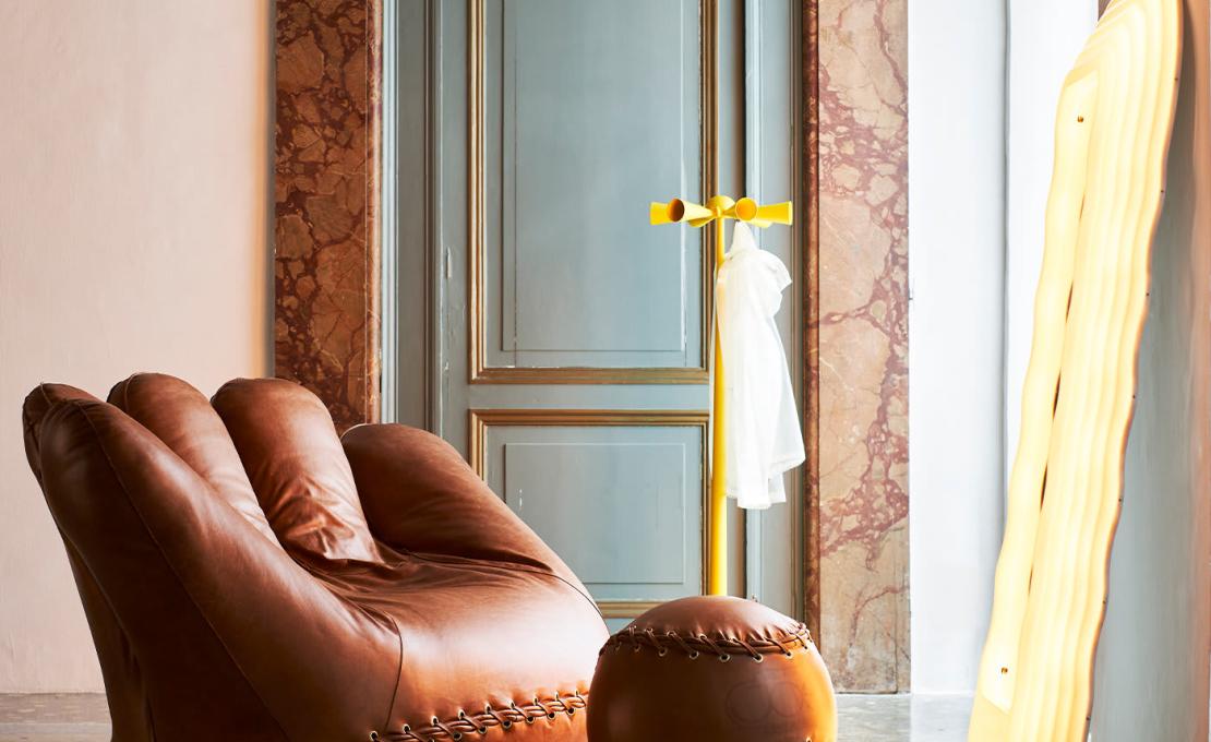 Торшер от фабрики Poltronova модель Cessato Allarme Yellow 