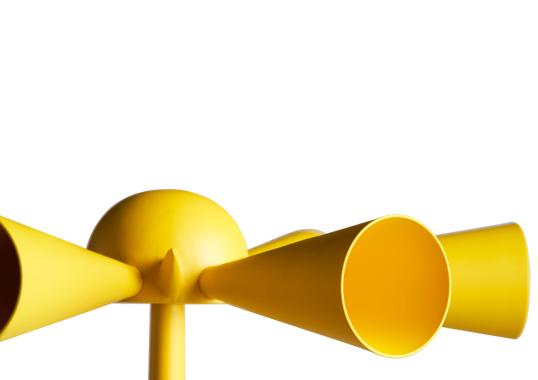 Торшер Poltronova Cessato Allarme Yellow image 4