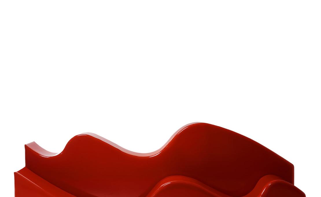 Диван от фабрики Poltronova модель Superonda Red 