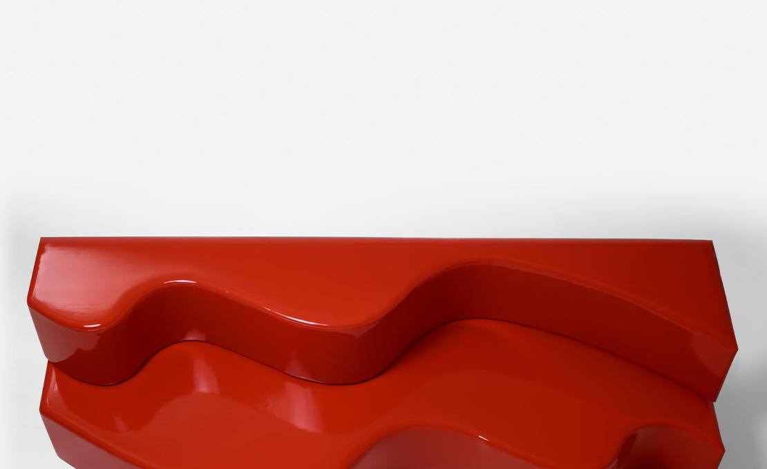 Диван от фабрики Poltronova модель Superonda Red 