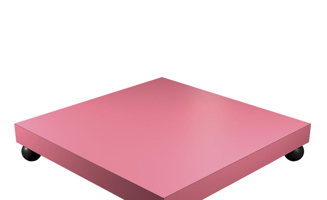 Журнальный столик от фабрики Poltronova модель T02 Pink 