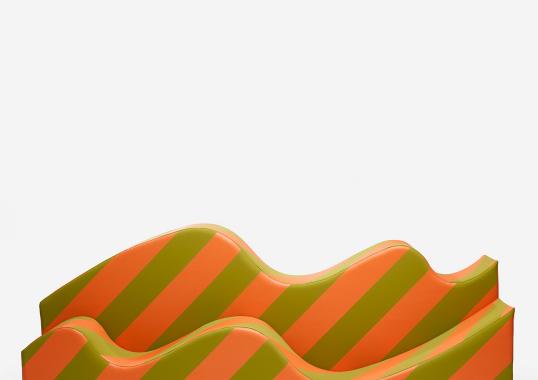 Диван от фабрики Poltronova модель Superonda Stripes 