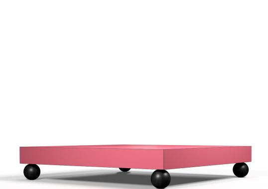 Журнальный столик от фабрики Poltronova модель T02 Pink 