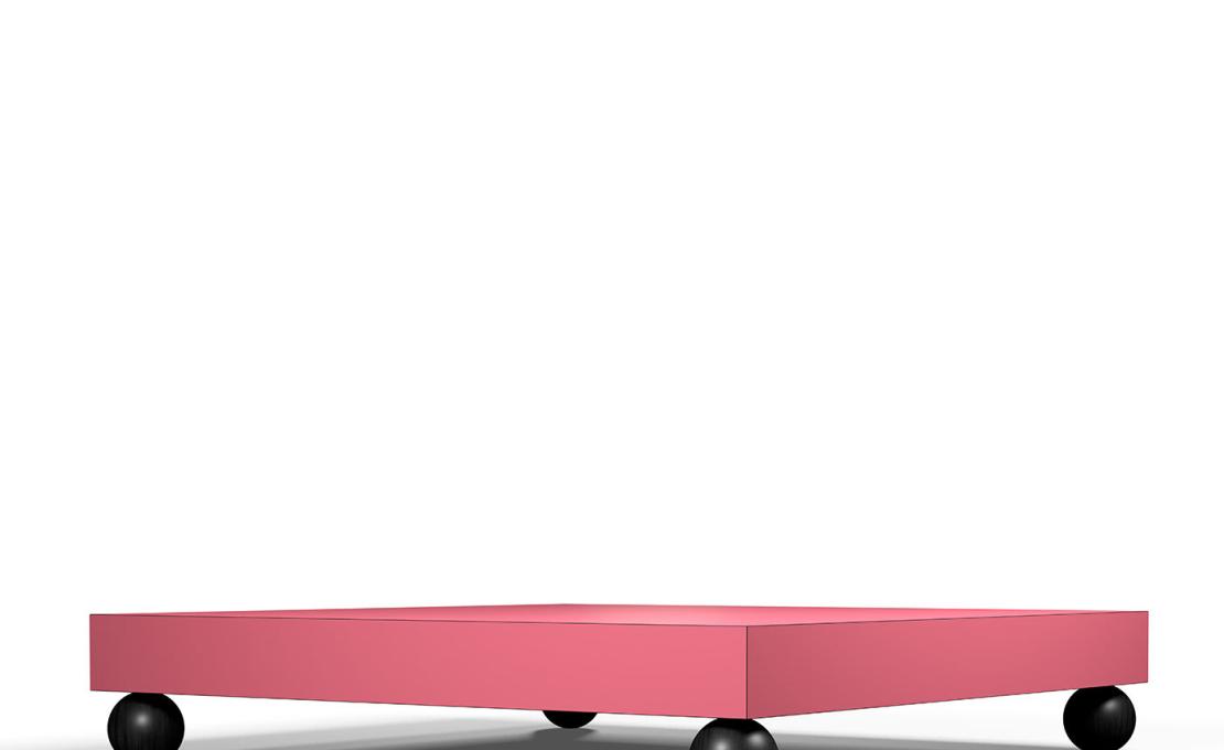 Журнальный столик от фабрики Poltronova модель T02 Pink 