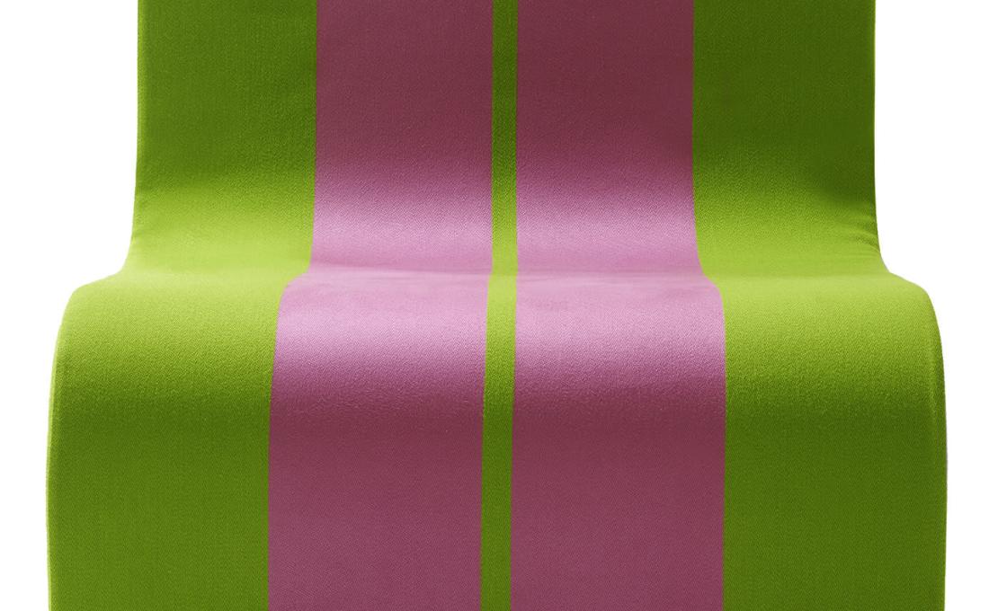 Кресло для отдыха от фабрики Poltronova модель Sofo Green and Pink