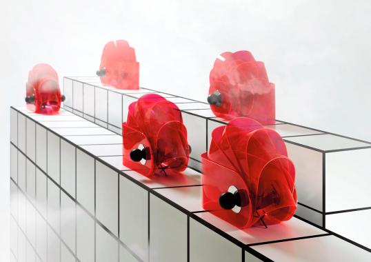 Настольная лампа Poltronova Gherpe Red image 2