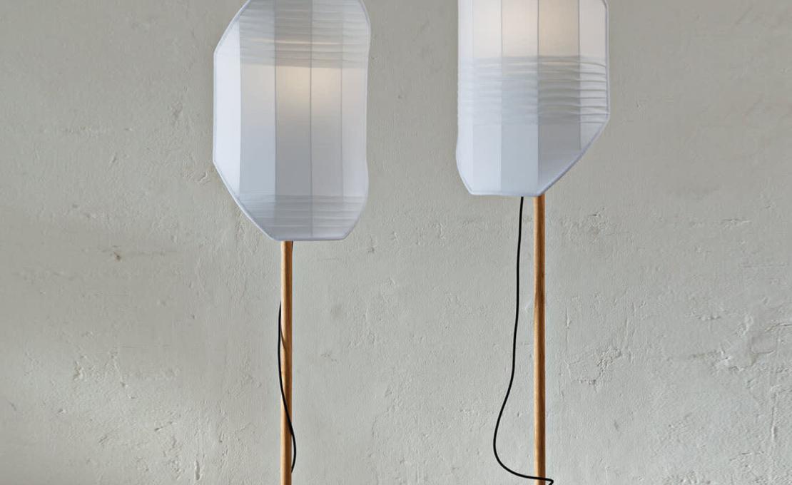 Торшер от фабрики Servomuto модель Flag 2 Pleating White