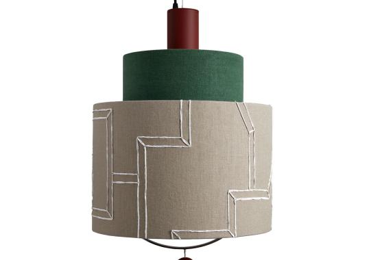 Подвесные светильники Servomuto Materia Double Cemento image 1