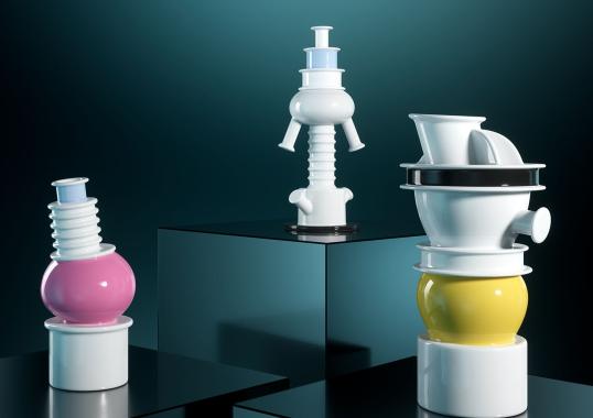 Декоративная Ваза от фабрики Memphis модель Nilo 