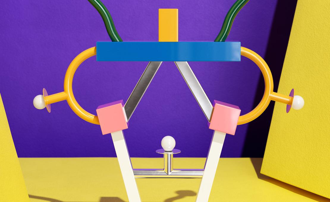 Торшер от фабрики Memphis модель Ashoka 