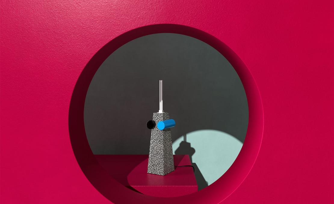 Настольная лампа от фабрики Memphis модель Astor 