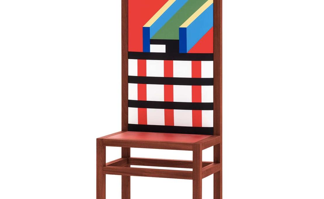 Стул от фабрики Memphis модель Marmo 