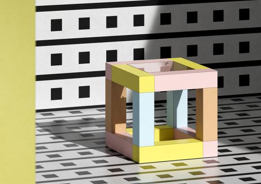 Журнальный столик от фабрики Memphis модель Mimosa 