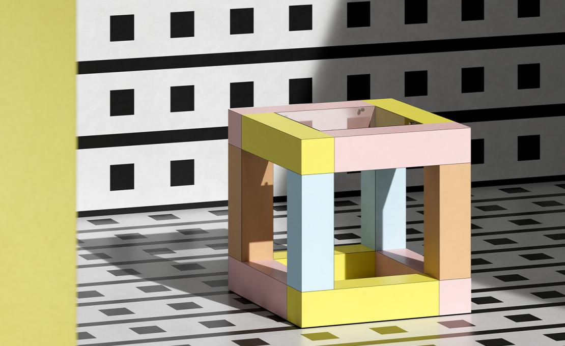 Журнальный столик от фабрики Memphis модель Mimosa 