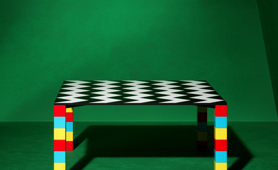 Стол обеденный от фабрики Memphis модель Pierre Table — 