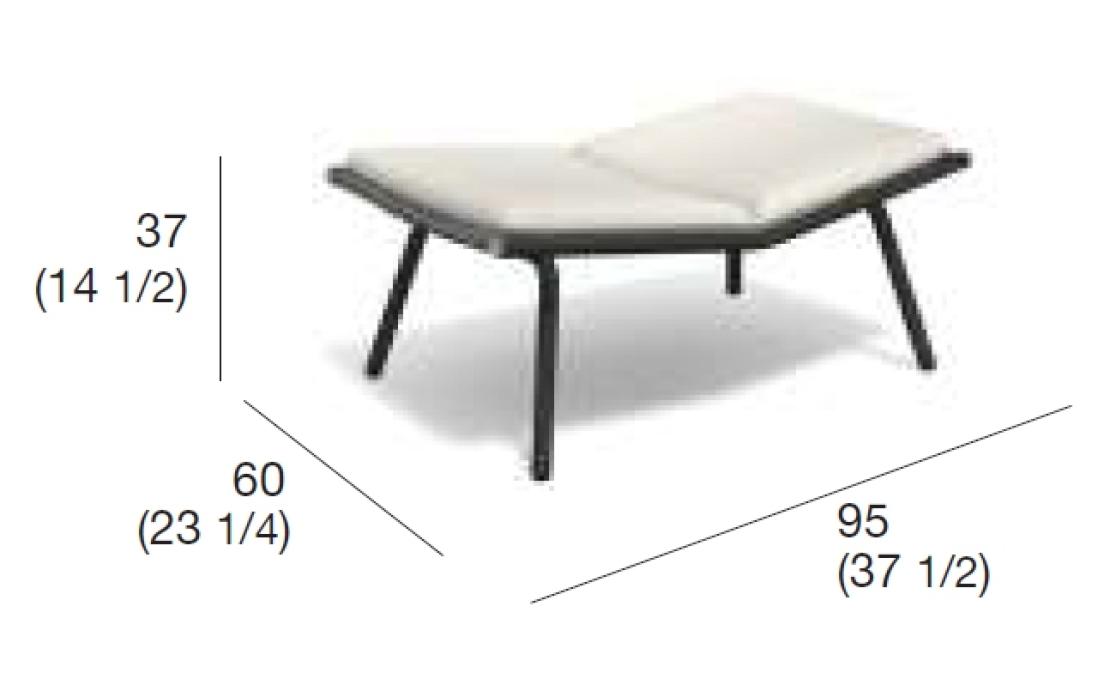 Уличный пуф от фабрики Roda модель Laze 