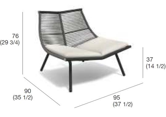 Кресло уличное Roda LZE001 image 2