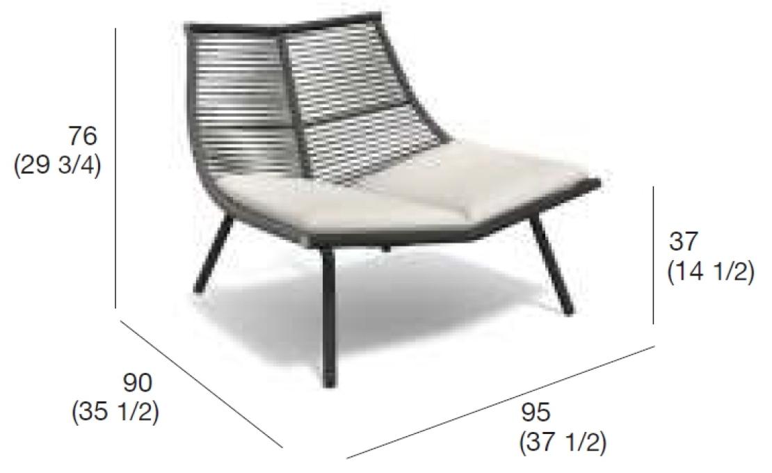 Уличное кресло от фабрики Roda модель LZE001