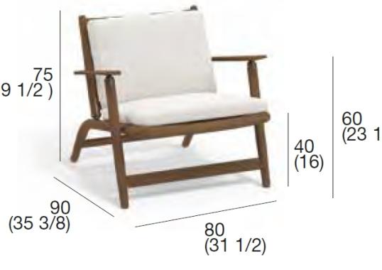 Кресло уличное Roda LVN007-01 image 2