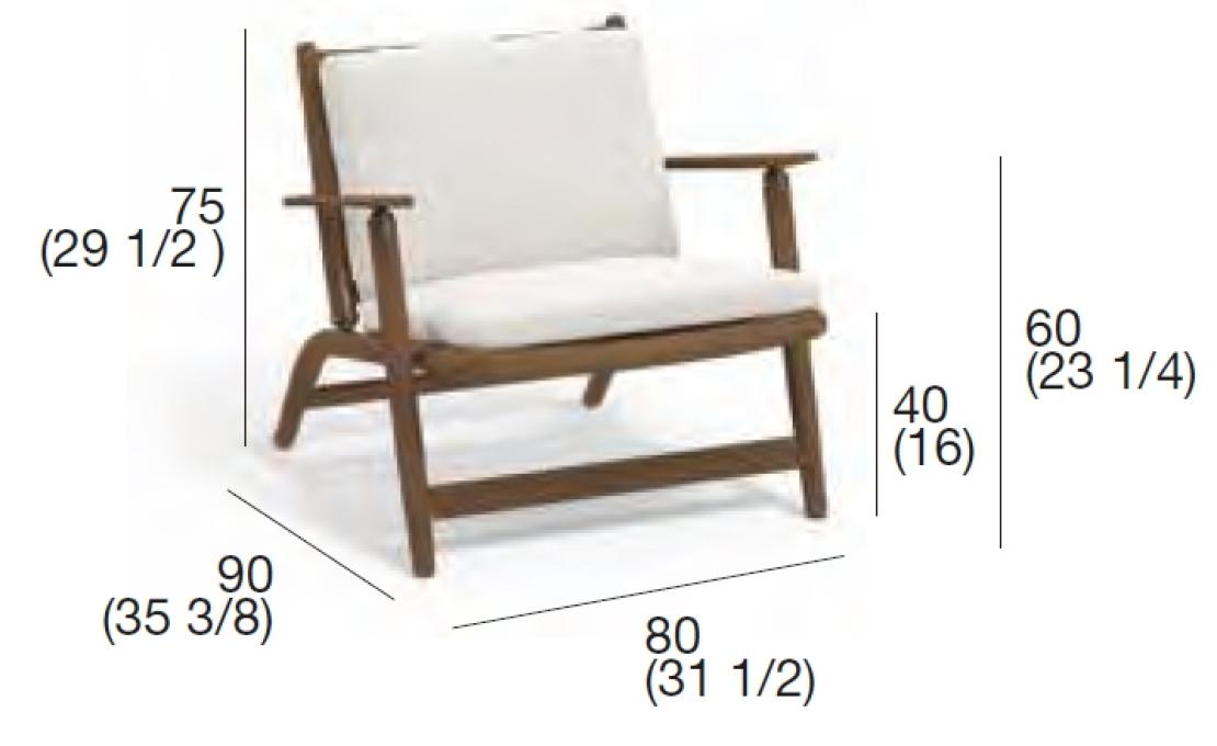 Уличное кресло от фабрики Roda модель LVN007-01