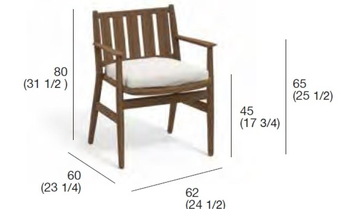 Уличное кресло от фабрики Roda модель LVN001-01