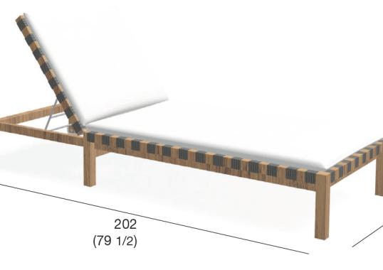 Шезлонг уличный Roda MST104-01 image 2