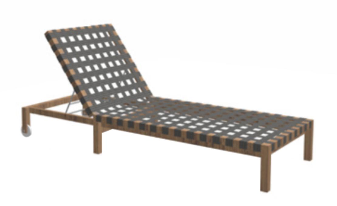 Шезлонг уличныйот фабрики Roda модель MST104