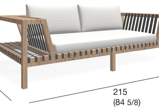 Уличный диван Roda NTW120-01 image 2