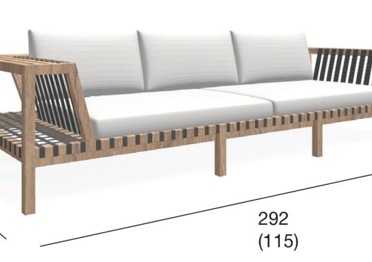 Уличный диван Roda NTW130-01 image 2