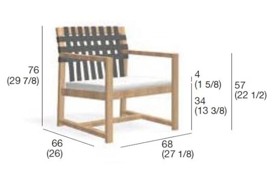 Кресло уличное Roda NTW168-01 image 3