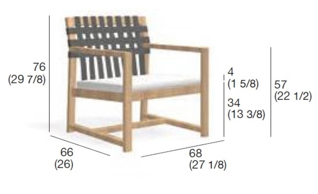 Уличное кресло от фабрики Roda модель NTW168-01