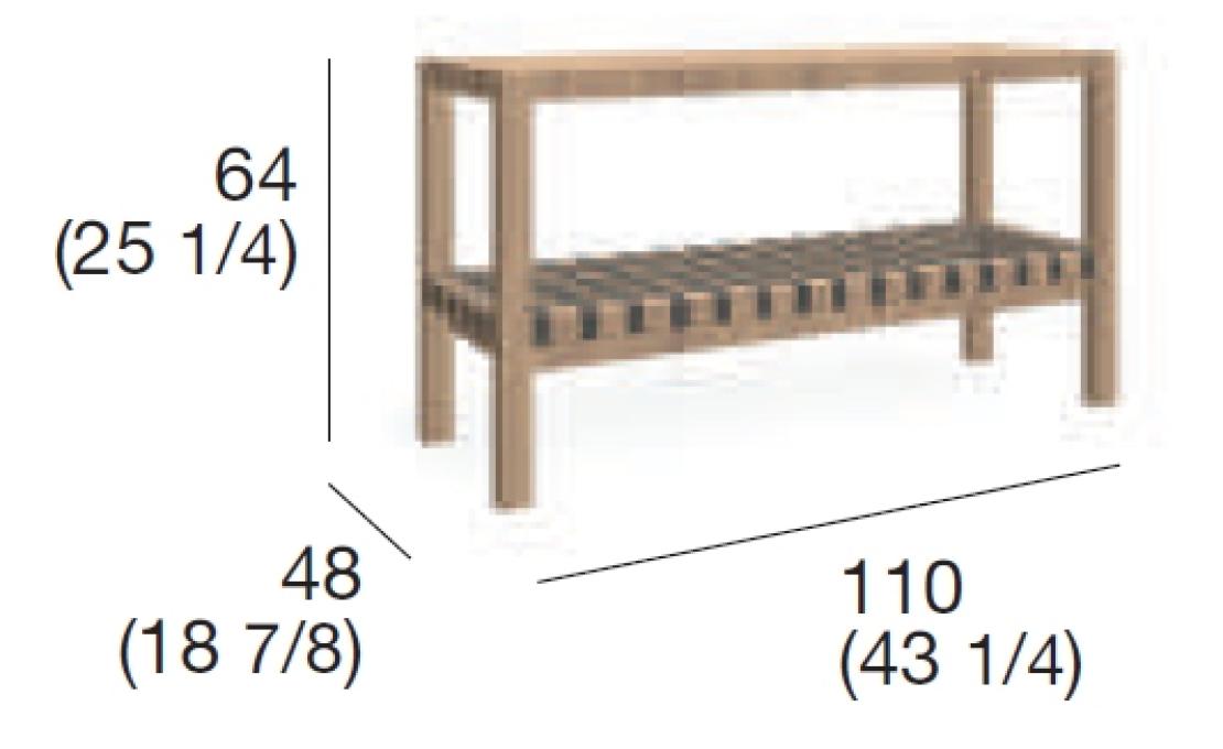 Уличный стол от фабрики Roda модель NTW141