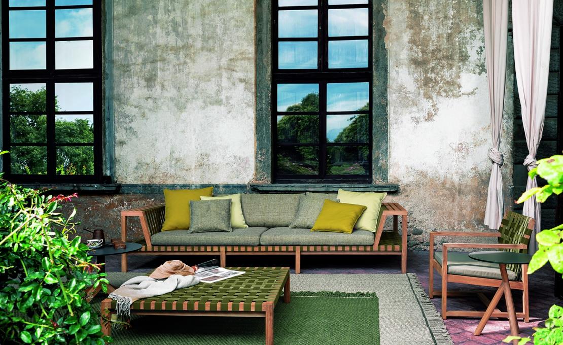 Уличный диван от фабрики Roda модель NTW130-01