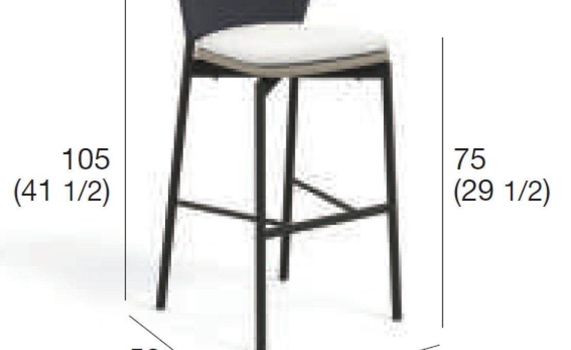 Уличный барный стул от фабрики Roda модель PPR050