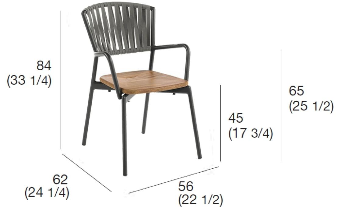 Уличное кресло от фабрики Roda модель PPR121