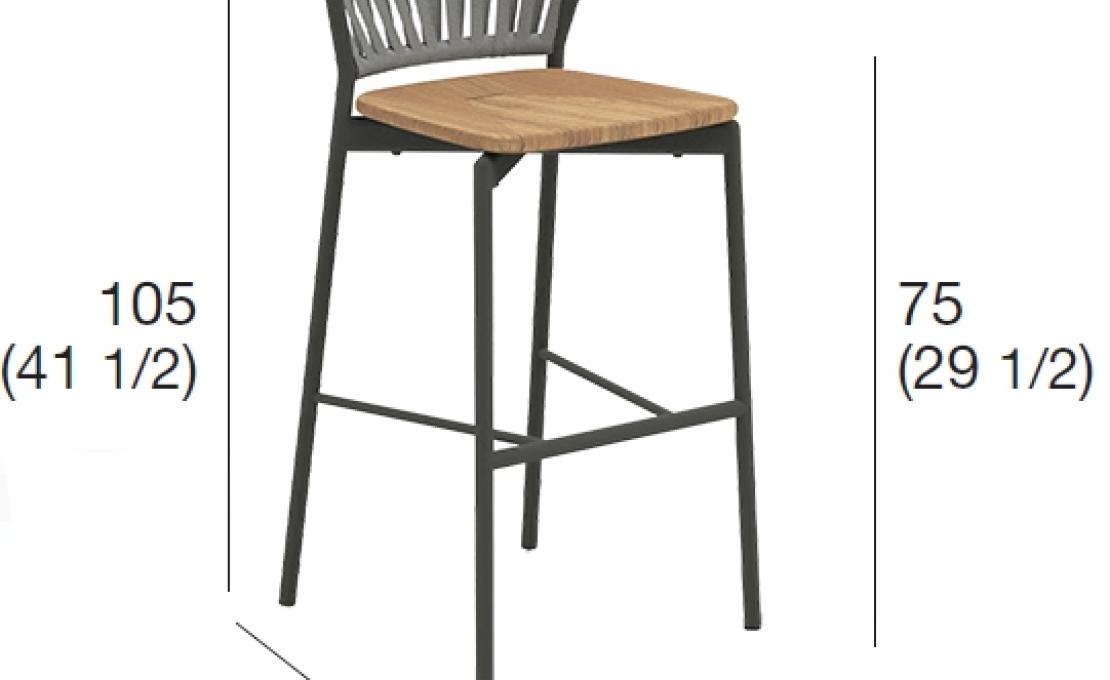 Уличный барный стул от фабрики Roda модель PPR150