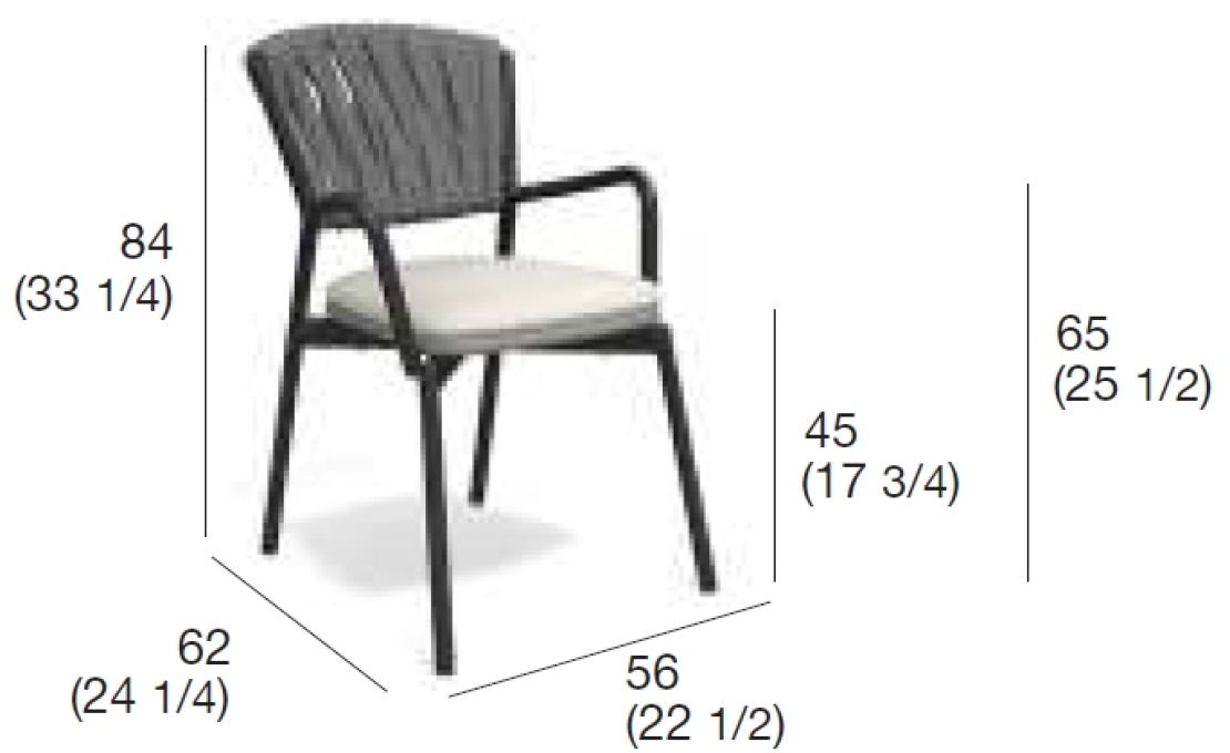 Уличное кресло от фабрики Roda модель PPR221