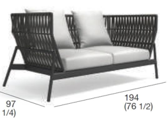 Уличный диван Roda Piper Belt Sofa image 2