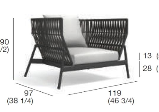 Уличный диван Roda Piper Belt Sofa image 4